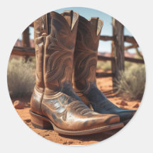 Autocollants à thème occidental | Bottes Cowboy