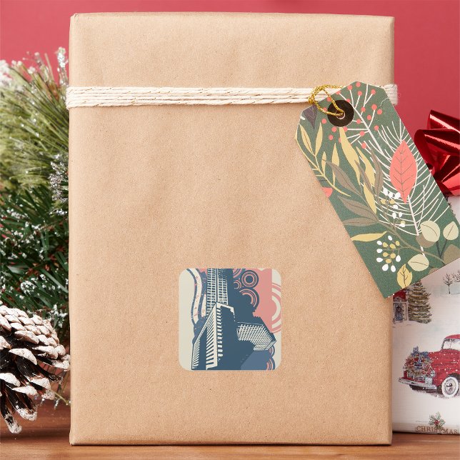 Autocollants Abstraits de la ville (Créateur téléchargé)