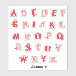 Autocollants alphabet minuscule Câlins de hérisson