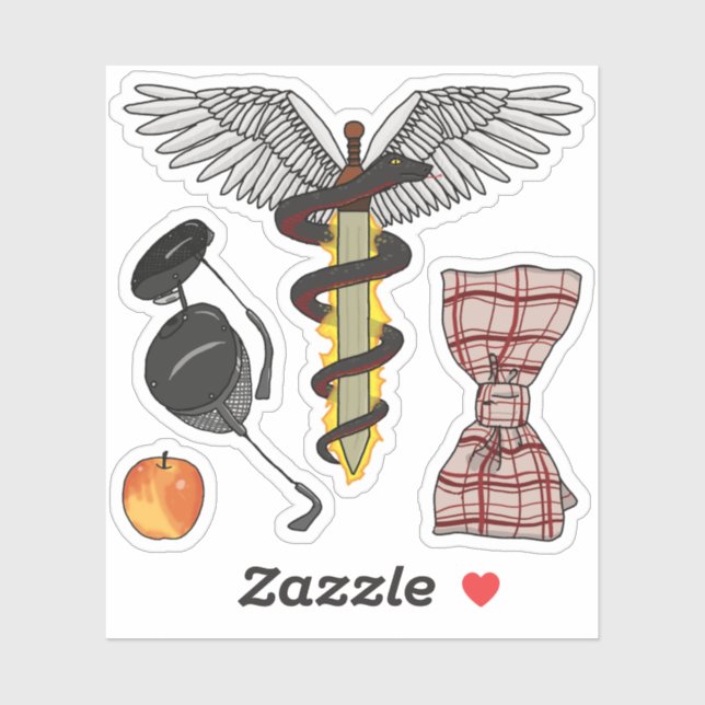 Autocollants Angel/Démon (Feuille)