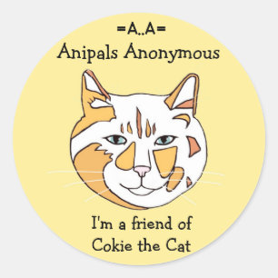 Autocollants anonymes d'Anipals Cokie
