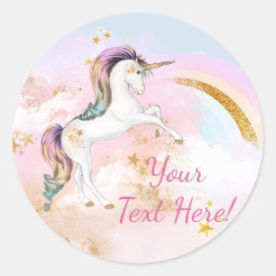 Autocollants Arc-en-Ciel Licorne