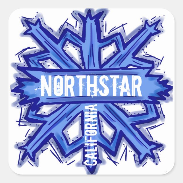 Autocollants artistiques du flocon de neige Norths (Devant)
