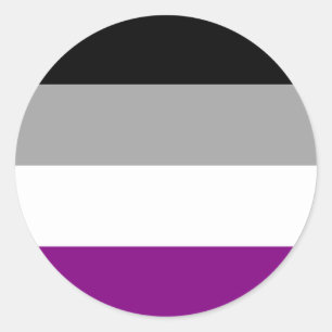 Autocollants asexuels de fierté