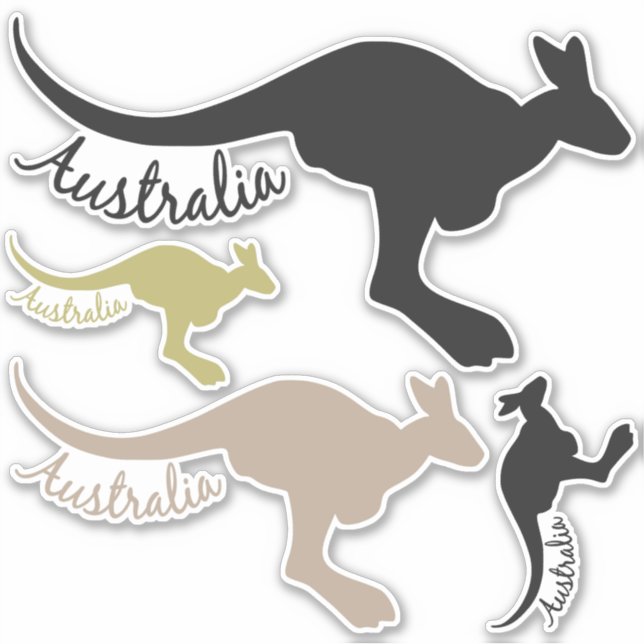 Autocollants Australie Kangaroos (Devant)