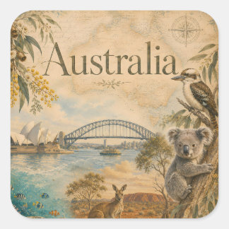 Autocollants Australie pour les amoureux de l'Aust