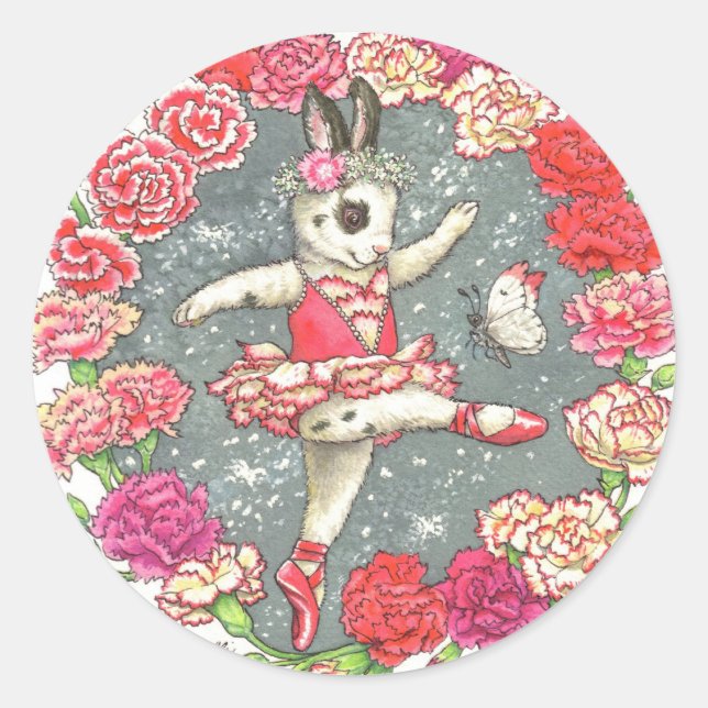 Autocollants Ballerina Bunny (Devant)