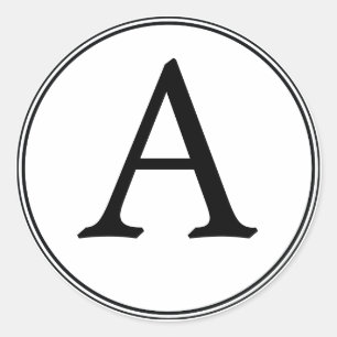 Autocollants blancs et noirs élégants de