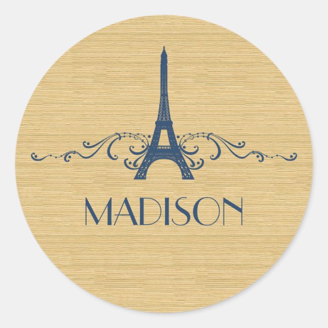 Autocollants bleu français (Devant)