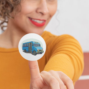 Autocollants Blue Bus