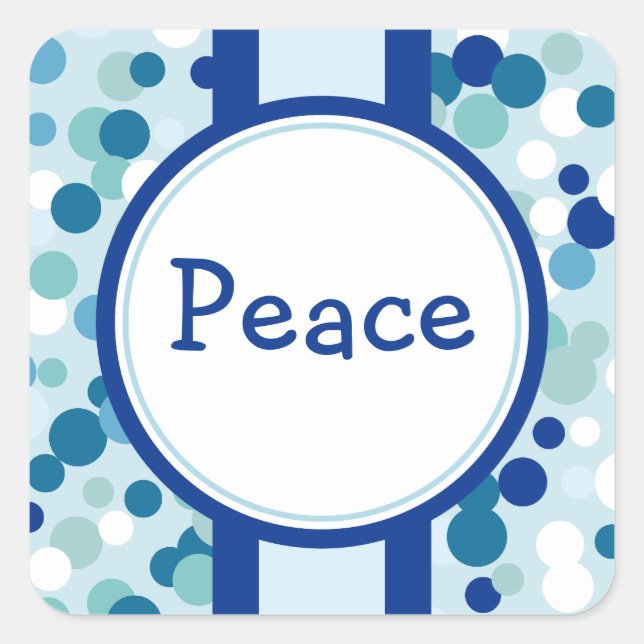 Autocollants Blue Peace (Devant)