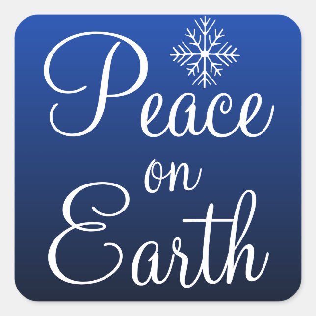 Autocollants Blue Peace on Earth (Devant)