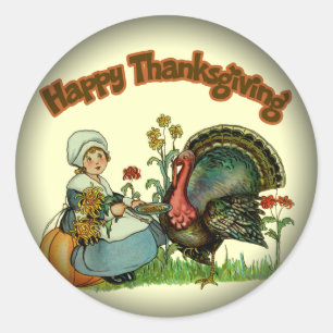 Autocollants - bon thanksgiving