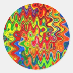 Autocollants bouclés de couleurs