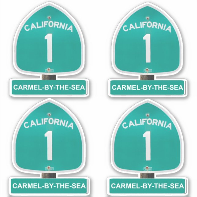 autocollants California Highway 1 Carmel-By-The-Se (Devant)