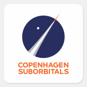 Autocollants carrés avec le logo de Copenhague