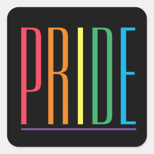 Autocollants carrés PRIDE II