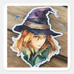 Autocollants casquette de tri aquarelle
