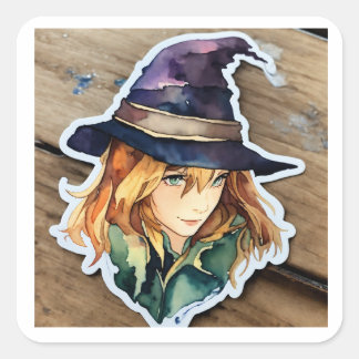 Autocollants casquette de tri aquarelle