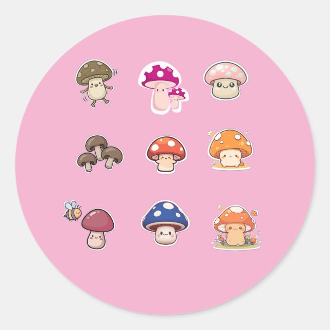 Autocollants champignon (Devant)