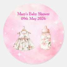 Autocollants - Chinoiserie Rose Fête de Bébé