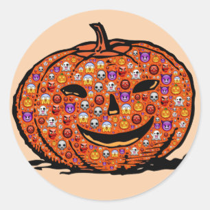 Autocollants citrouilles Emoji