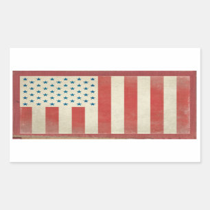 Autocollants civils américains de cru de drapeau