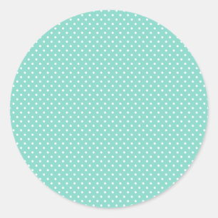 Autocollants classiques Aqua et Polka Dot