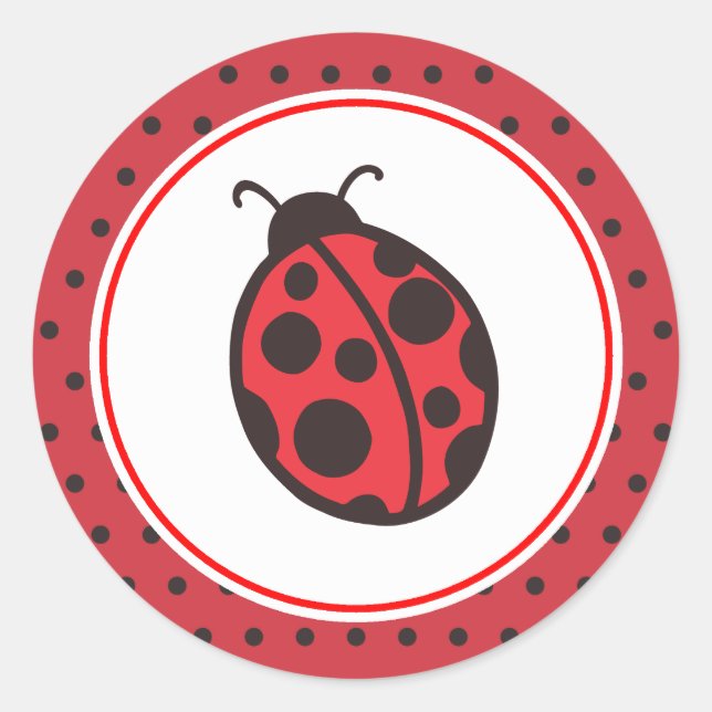 Autocollants coccinelle rouge (Devant)