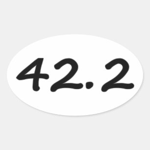 autocollants courants ovales du marathon 42.2k (4)