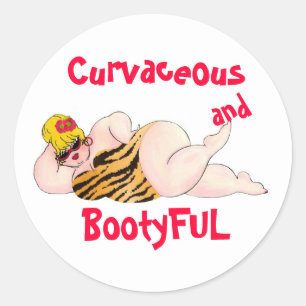 Autocollants Curvacee et BootyFUL