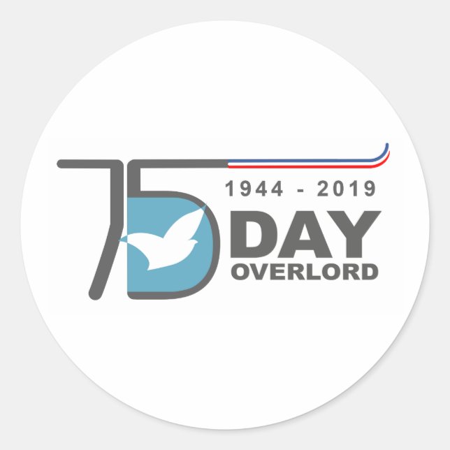 Autocollants D-Day Overlord Normandie 1944-2019 (Devant)