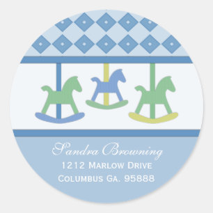 Autocollants d'adresse de baby shower