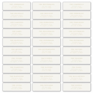 Autocollants d'adresse individuels modifiables 30