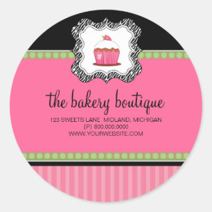 Autocollants d'affaires de boutique de boulangerie
