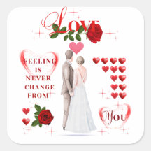 autocollants d'amour