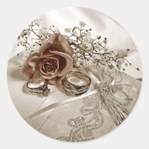 Autocollants d'anneau de mariage