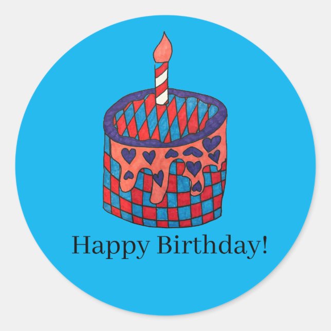 Autocollants d'anniversaire (Devant)