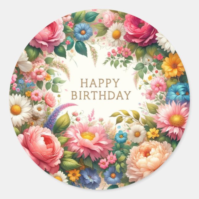 Autocollants d'anniversaire (Devant)