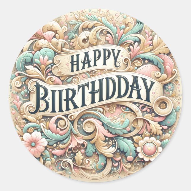 Autocollants d'anniversaire (Devant)