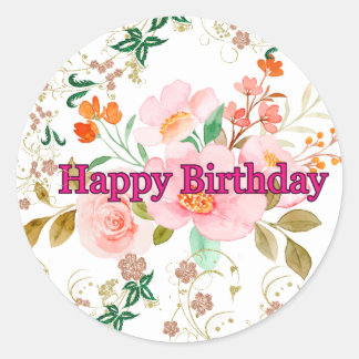 Autocollants d'anniversaire