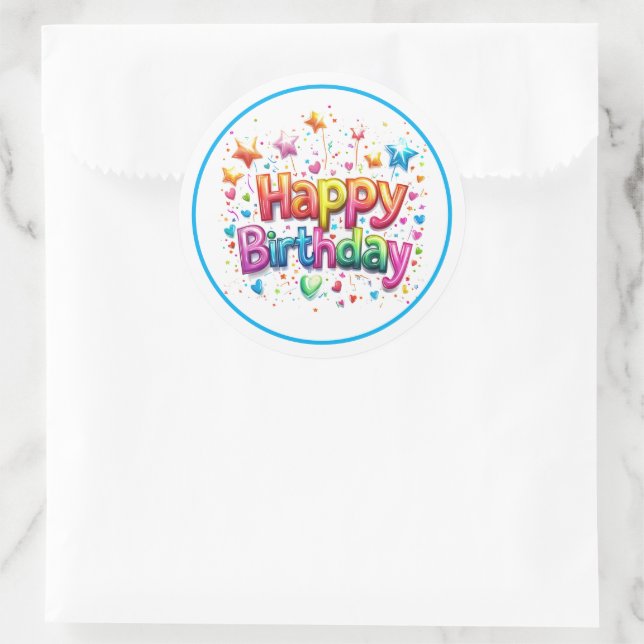 Autocollants d'anniversaire (Sac)