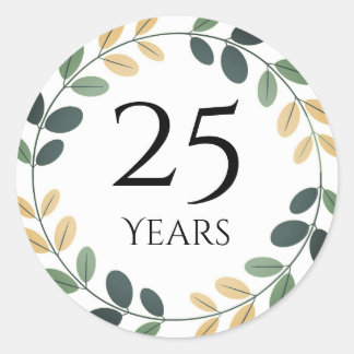 autocollants d'anniversaire 25 ans