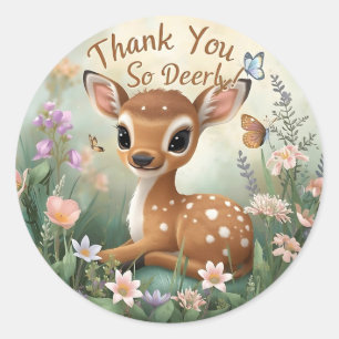 Autocollants d'anniversaire Little Spotted Deer Wo