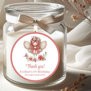Autocollants d'anniversaire pour fille, fée, migno