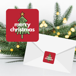 Autocollants d'arbre de Noël minimaliste moderne j