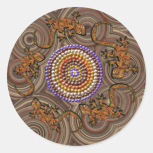 Autocollants d'art désert australiens