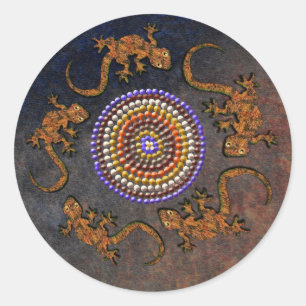 Autocollants d'art désert australiens