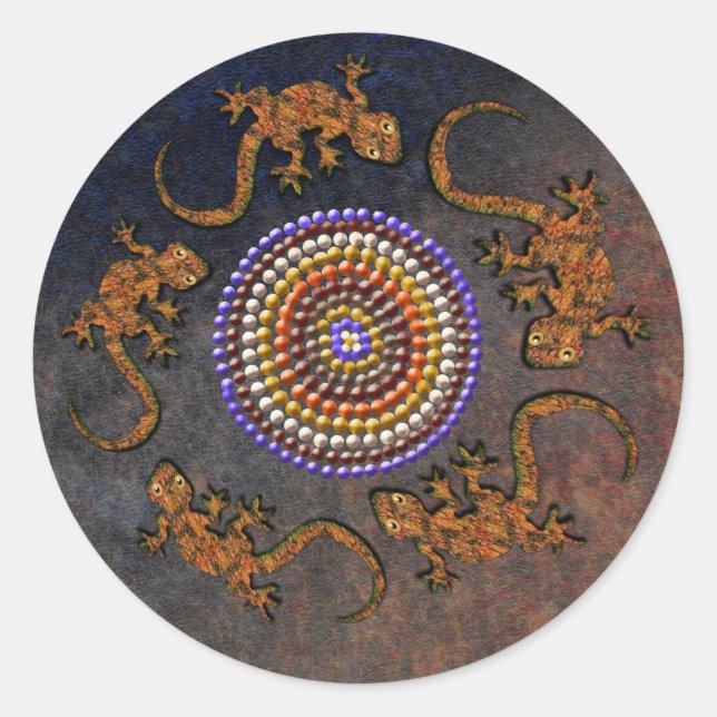 Autocollants d'art désert australiens (Devant)