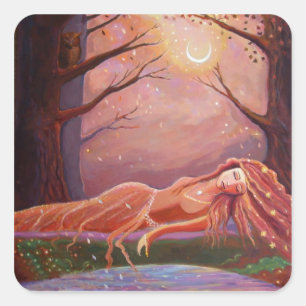Autocollants d'art d'imaginaire "attendant un